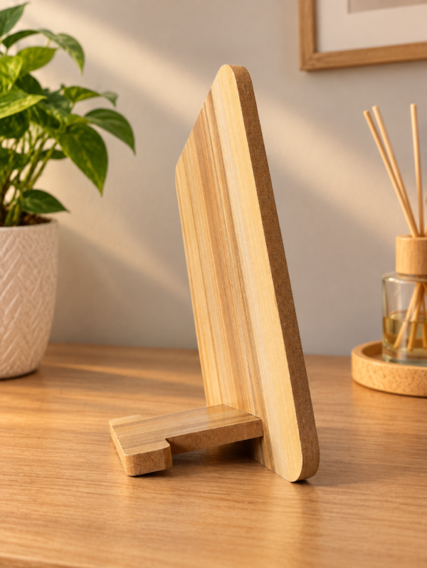 Espejo con base de madera