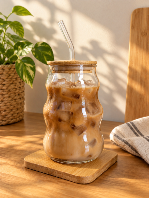 Vaso ondas de vidrio
