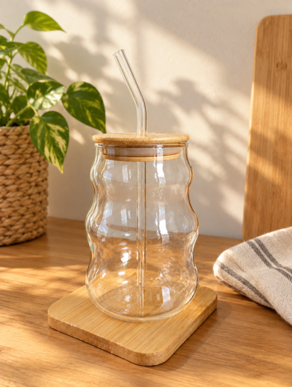 Vaso ondas de vidrio